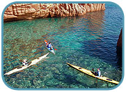 Ausflüge mit dem Seekajak in Sardinien